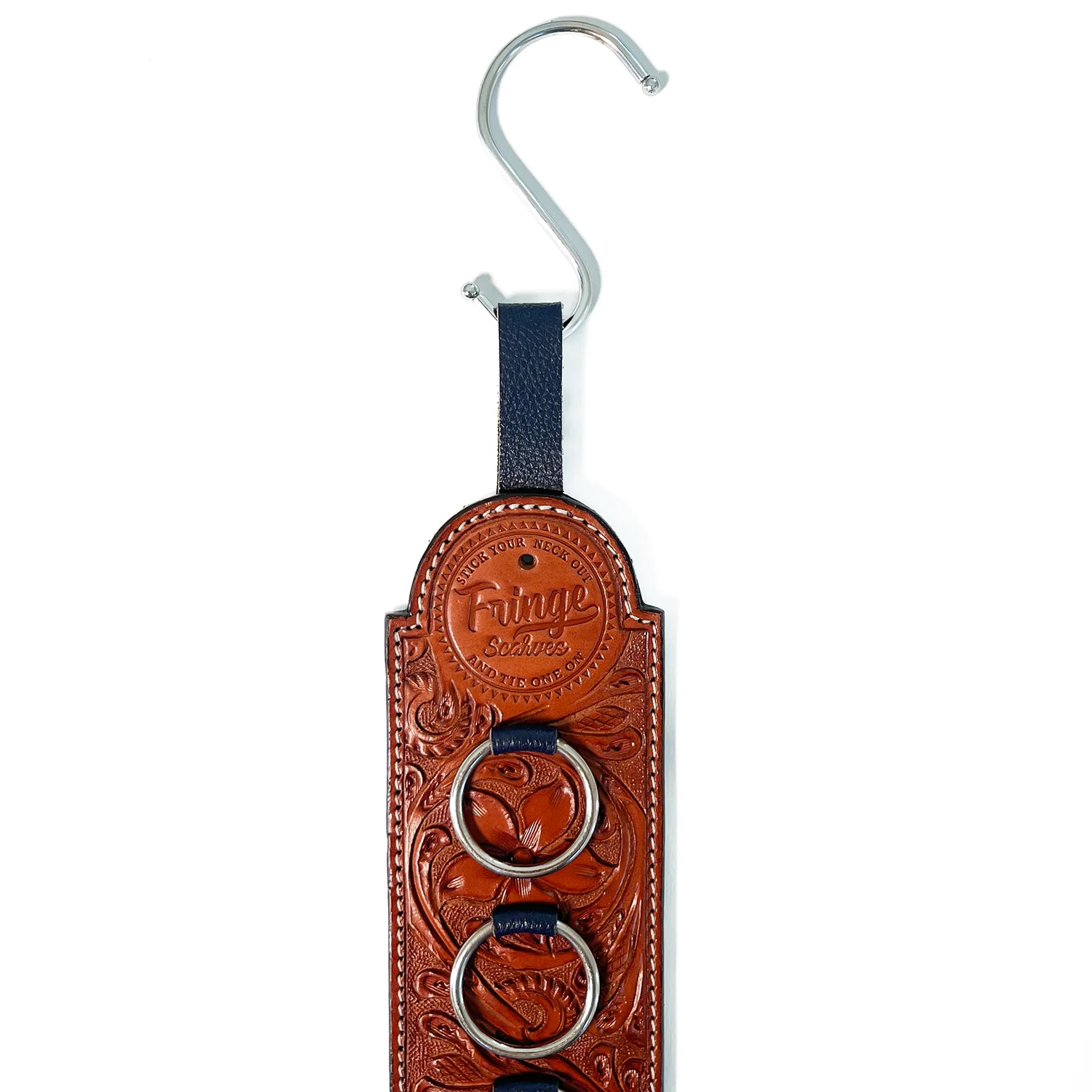 Fringe Leather Scarf Hanger - Image 4