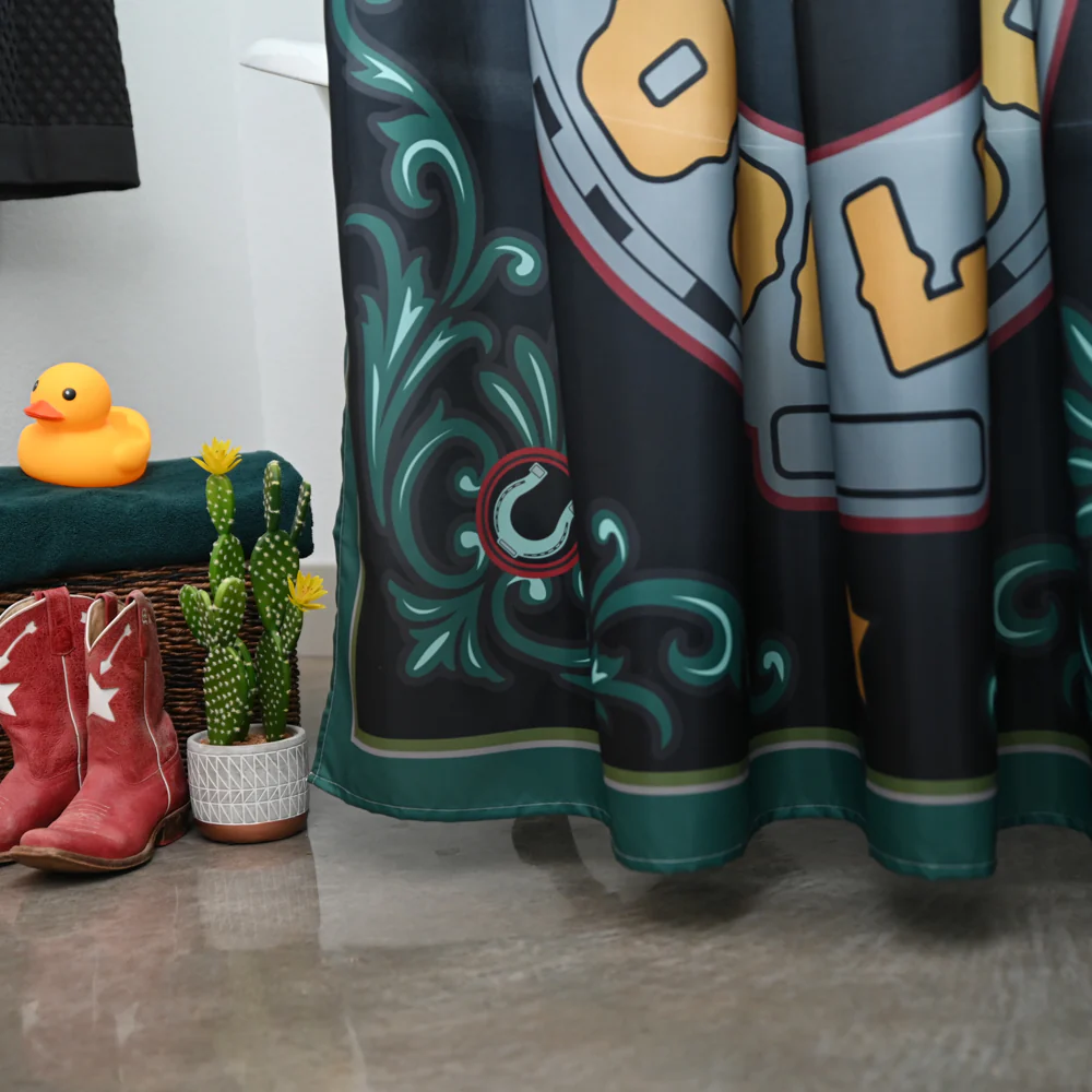 Shower Curtain - Lucky Horseshoe - Image 5