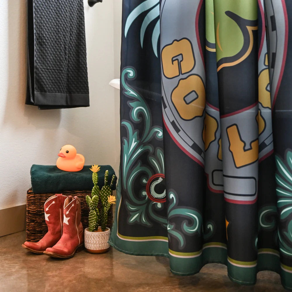 Shower Curtain - Lucky Horseshoe - Image 6