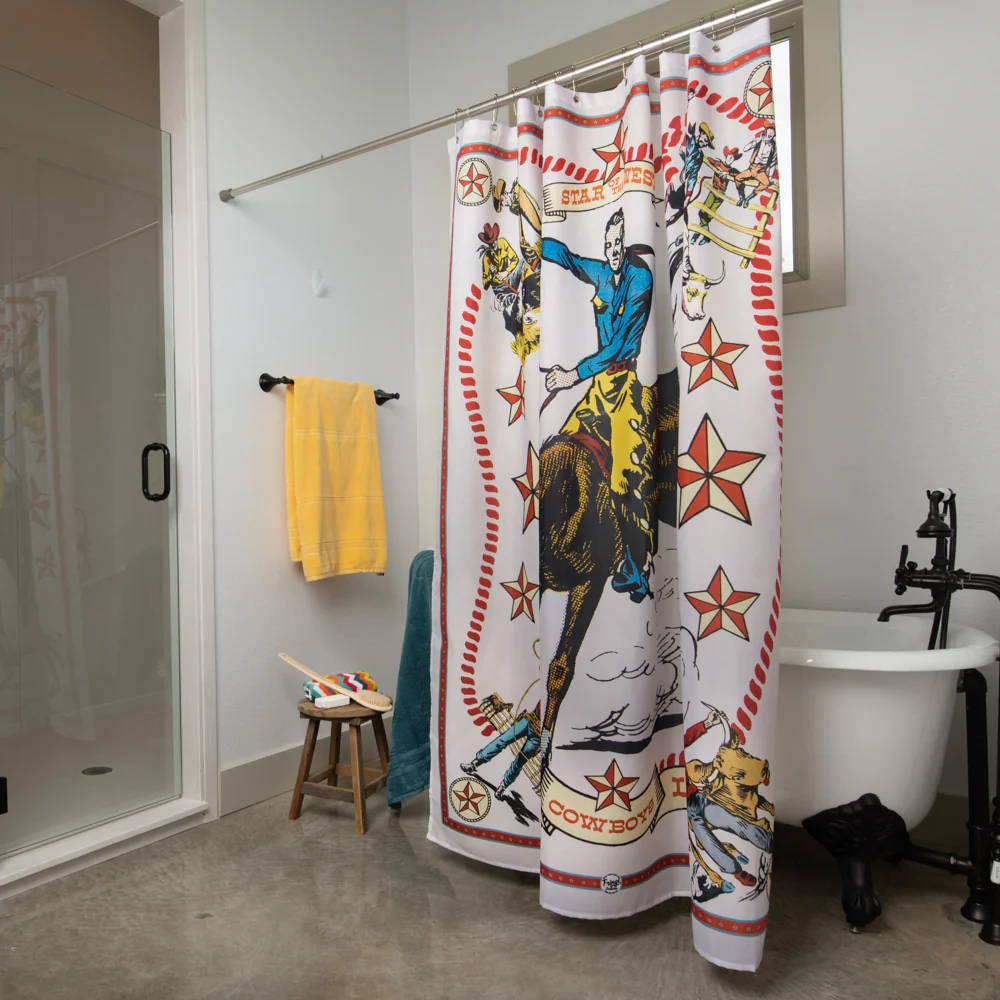 Fringe Shower Curtain - Star of the West - Image 3