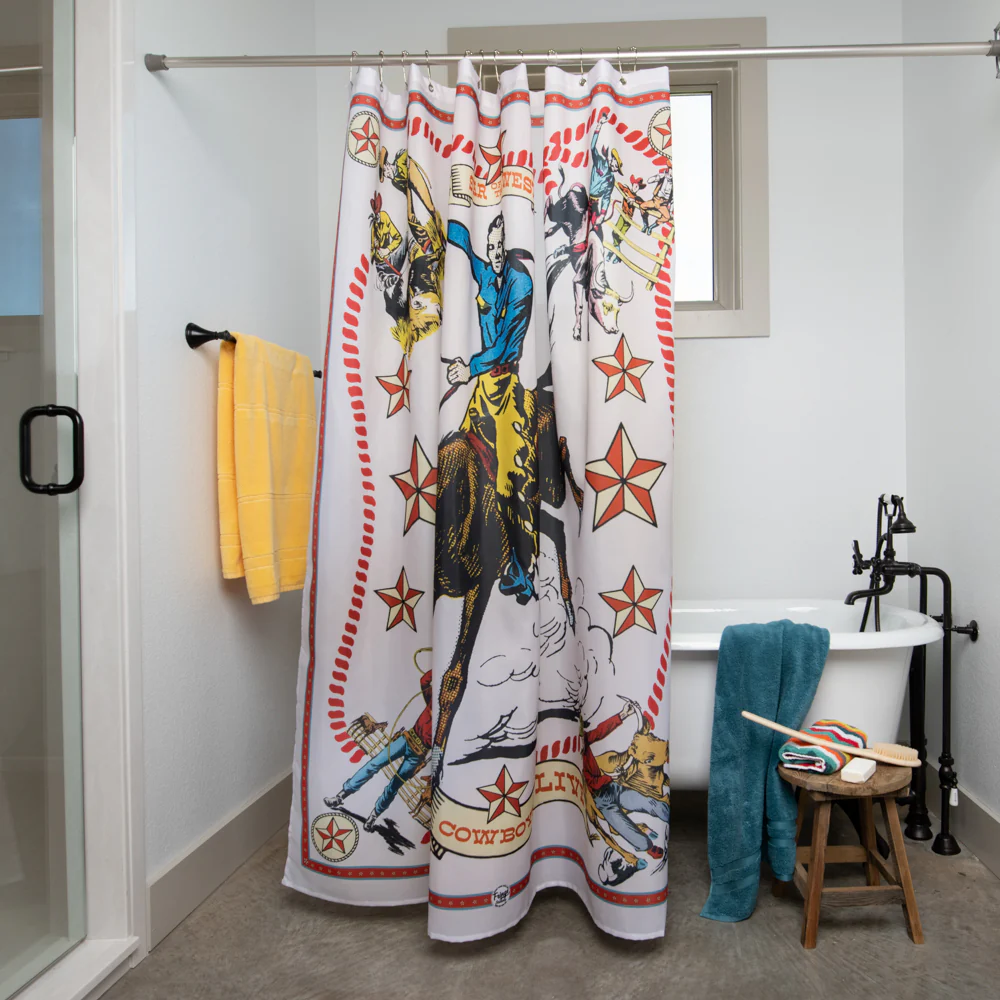 Fringe Shower Curtain - Star of the West - Image 4