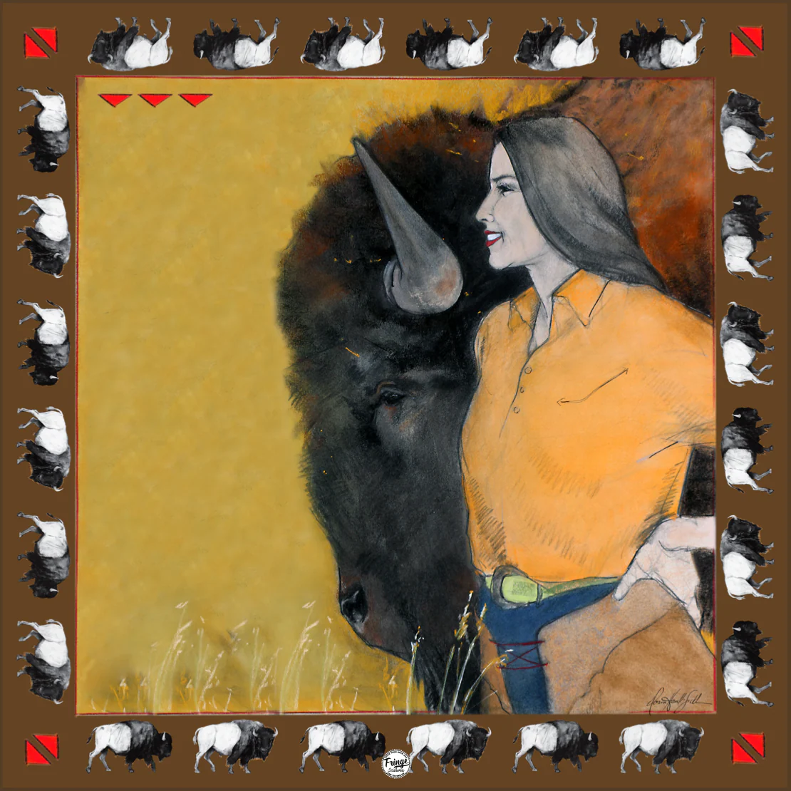 Girl & Bison - Image 7
