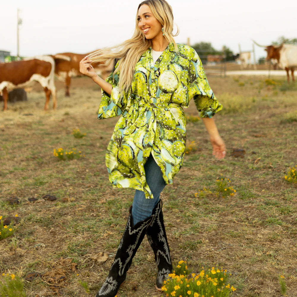 Kimono Robe - Prickly Pear - Image 3