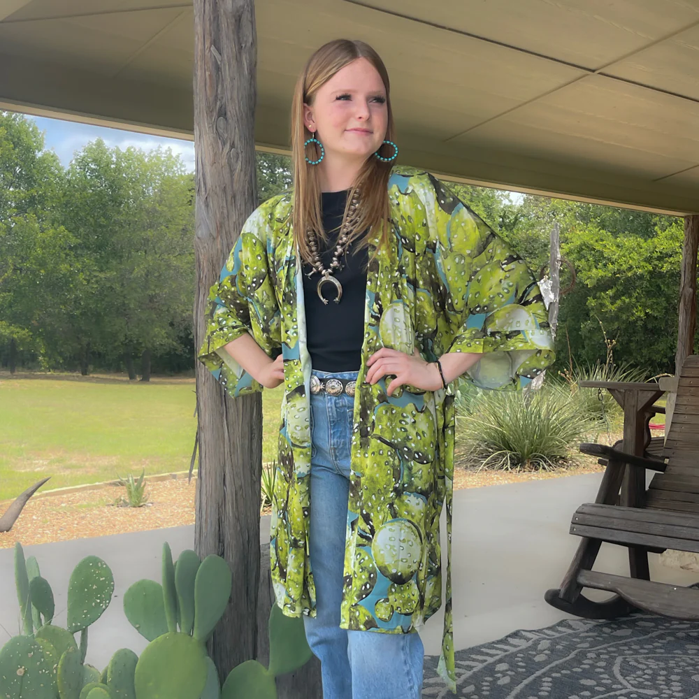 Kimono Robe - Prickly Pear - Image 5