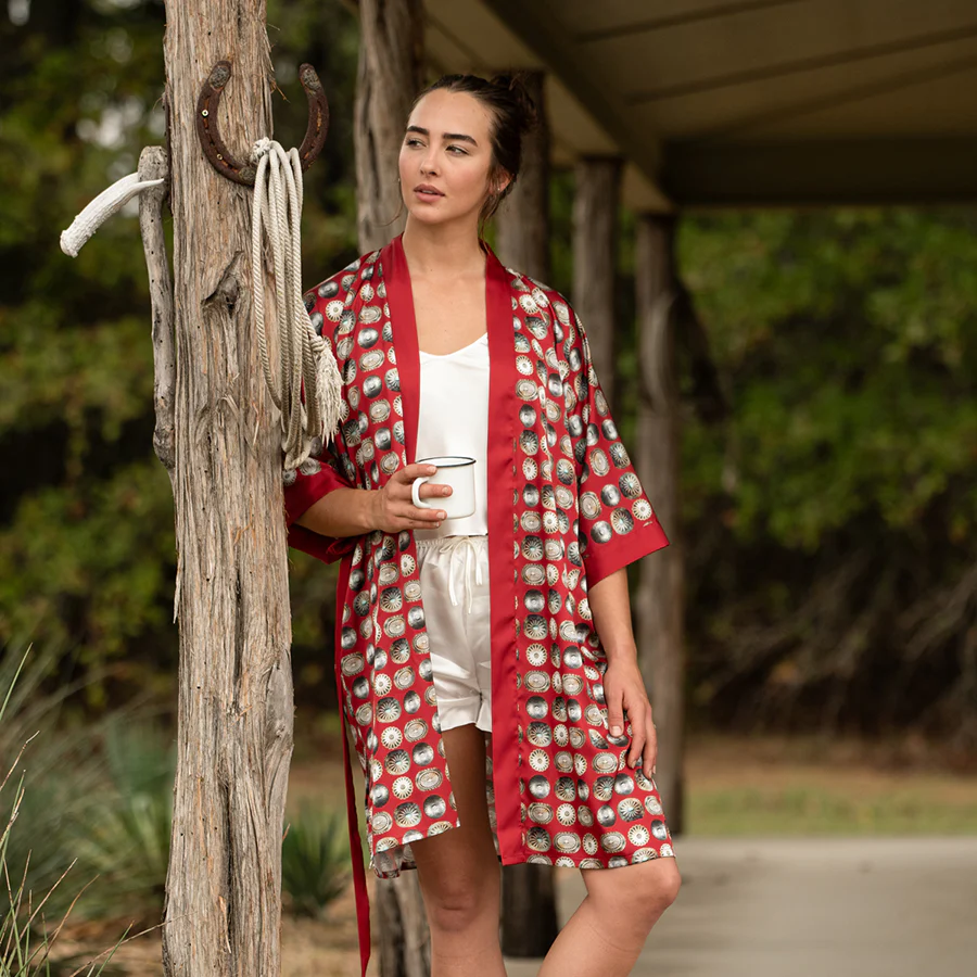 Kimono Robe - Red Concho - Image 3