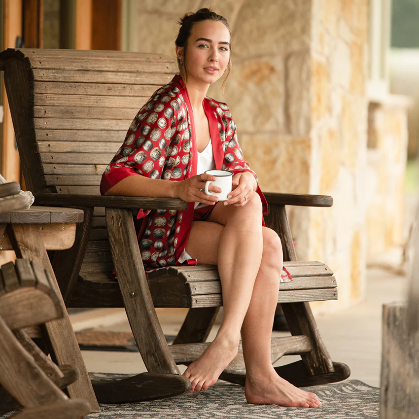 Kimono Robe - Red Concho - Image 5
