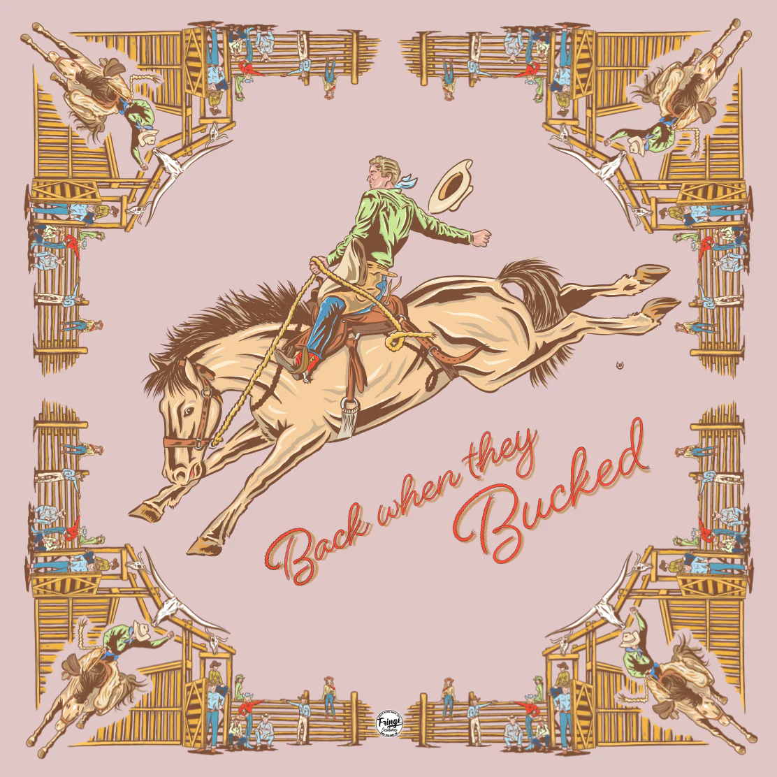 Shower Curtain  - Back When They Bucked Pink - Image 4