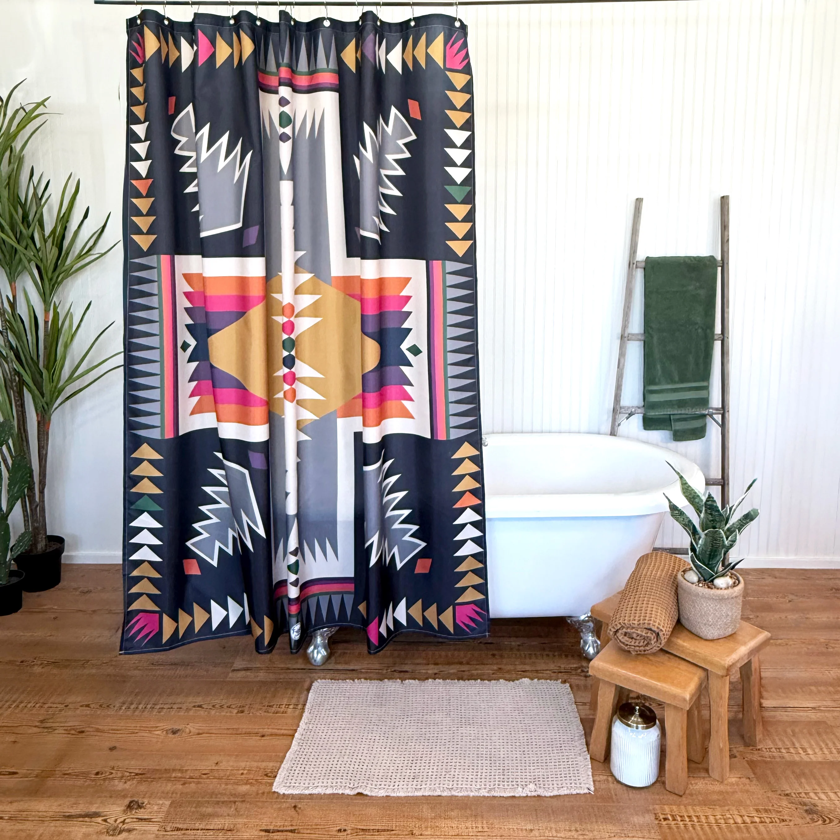 Shower Curtain - Cross Me Black - Image 3