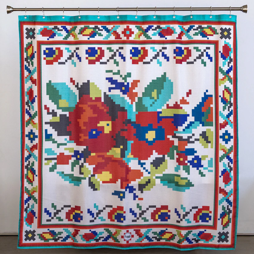 Shower Curtain - CrossStitch - Image 2