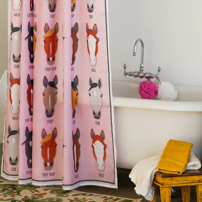 Shower Curtain - Markings - Pink - Image 3