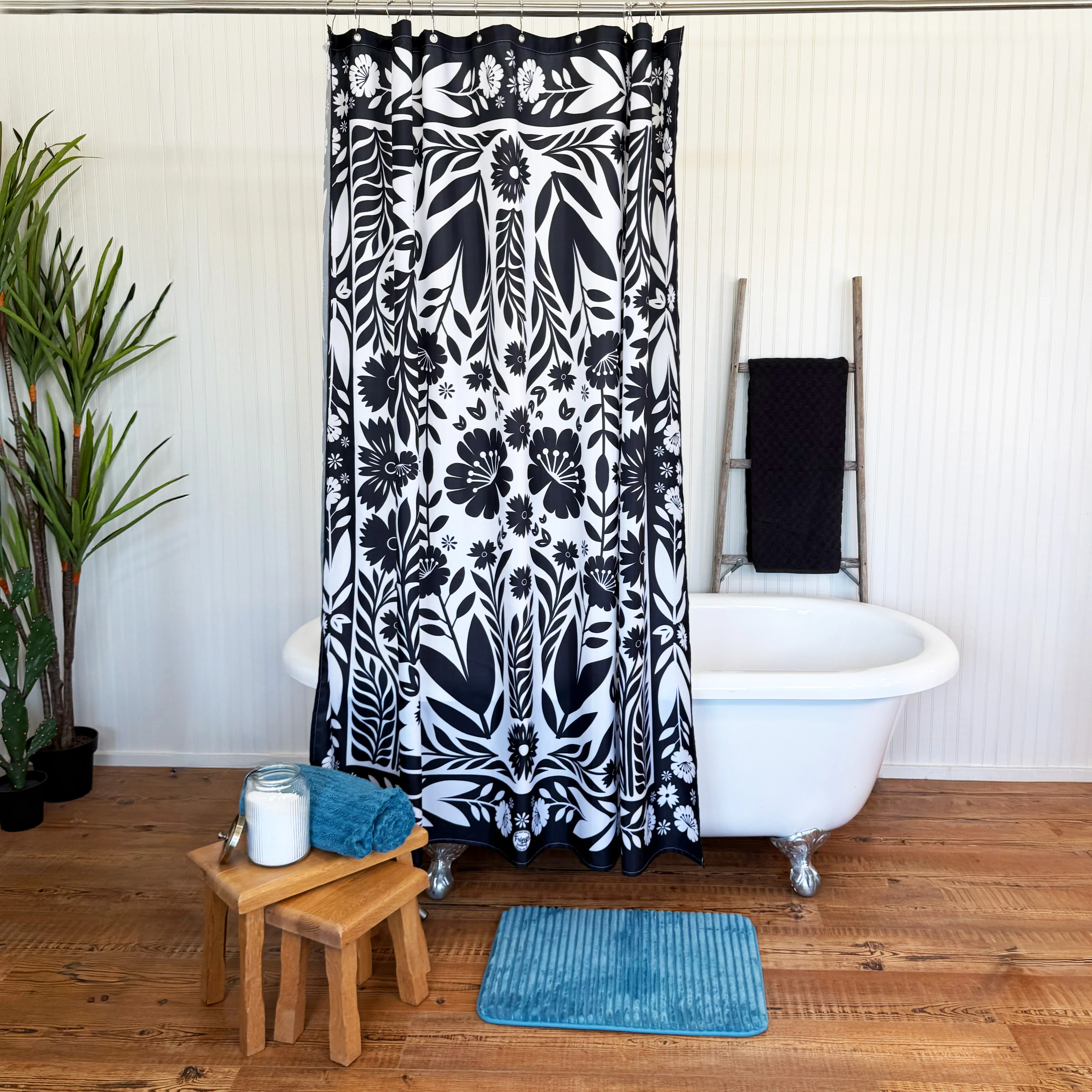 Shower Curtain - Senorita Black - Image 3