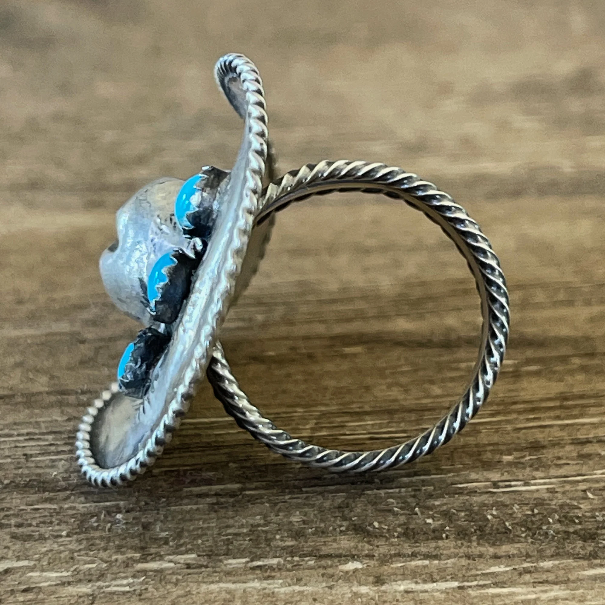 Slide - Cowboy Hat with Turquoise - Image 3